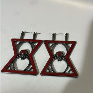 Big Marvel Black Widow dangle earrings Box Lunch